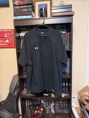 Under Armour Black Men’s Short-Sleeve Quarter-Zip Pullover